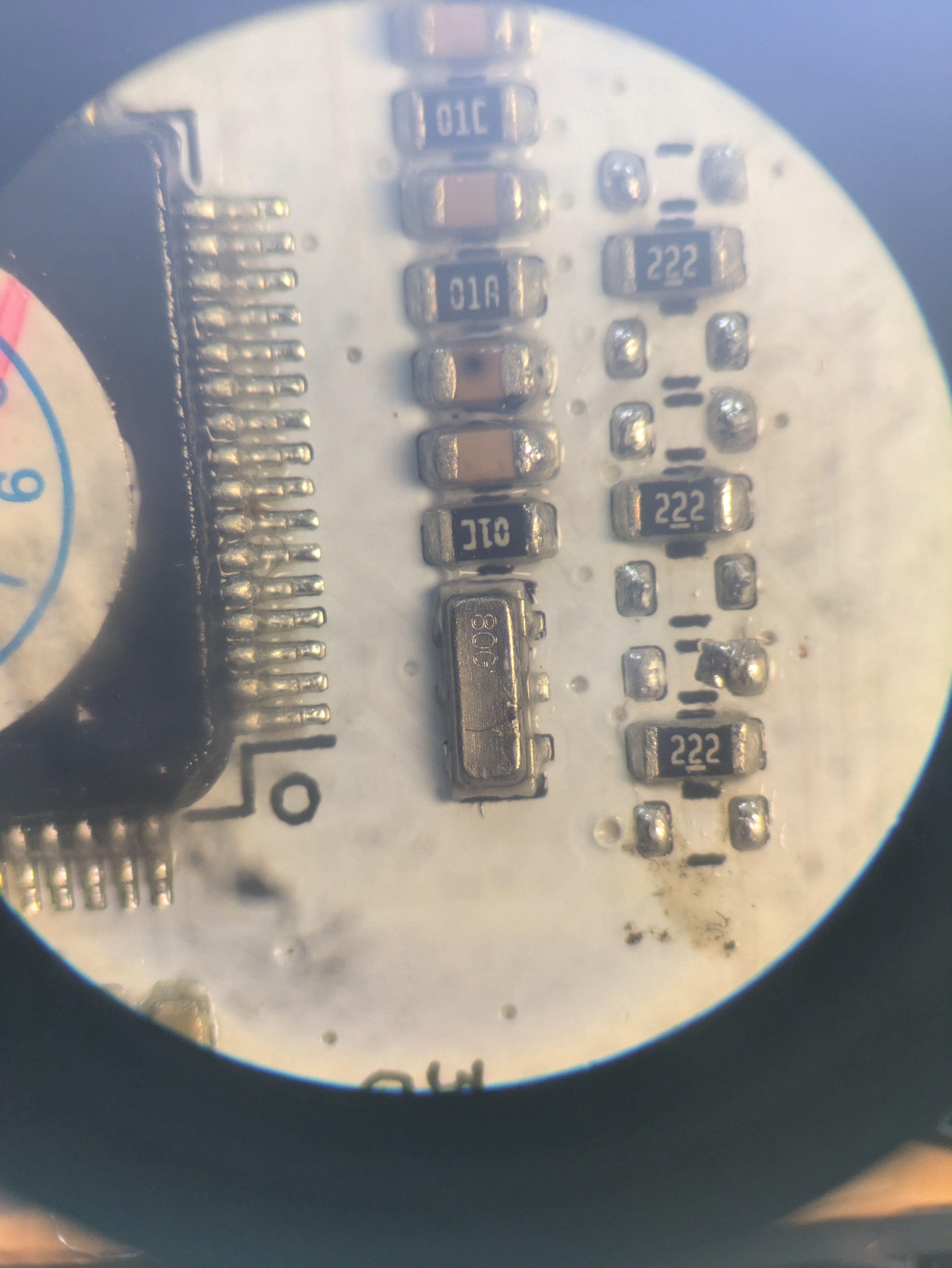 desoldered resistor